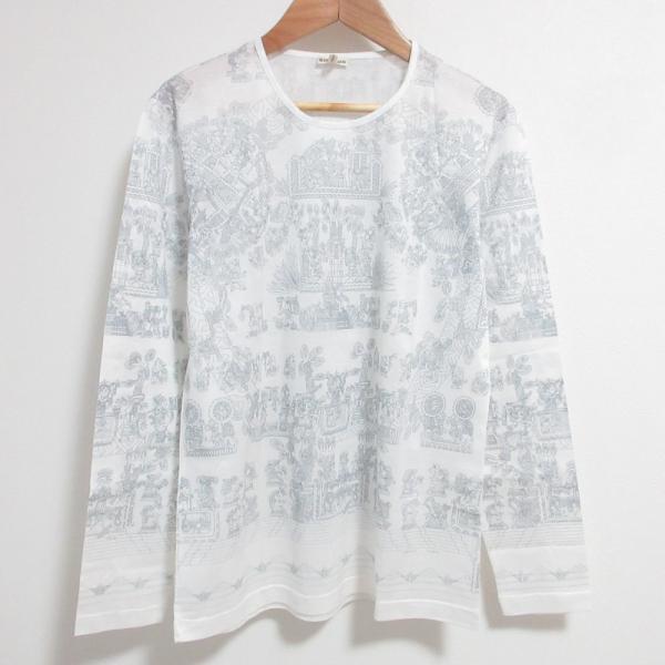 HERMES（エルメス） 良品 マルジェラ期 天体と太陽柄 ロングスリーブ T