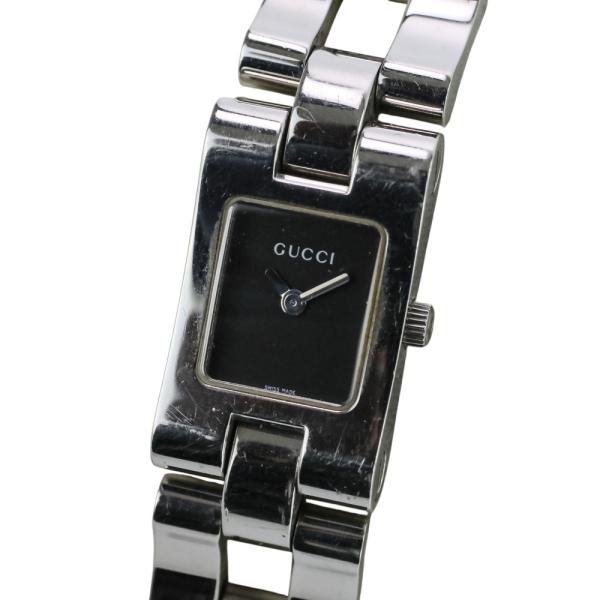 【稼働品】GUCCI 2305L クォーツ腕時計 GUCCI（グッチ） 美品 2305L クォーツ腕時計 ウォッチ ブラック文字盤