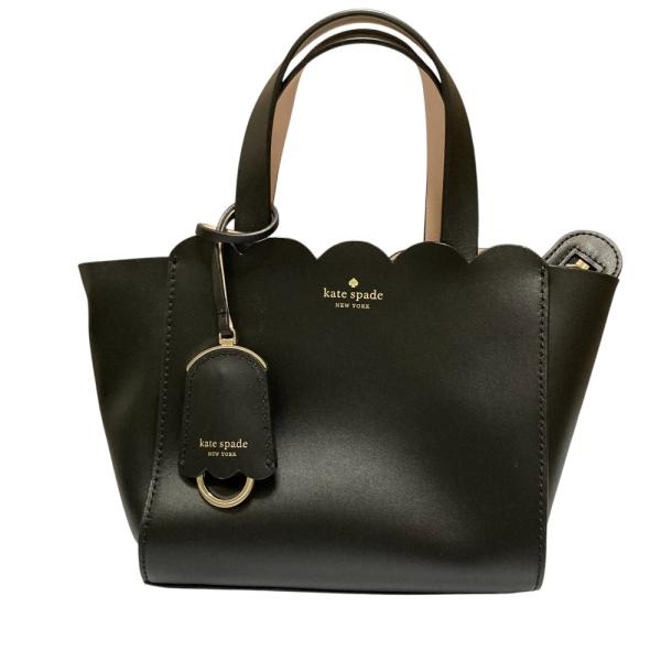 美品 kate spade ケイトスペード マグノリア ストリート スカラップ 2WAY ハンドバッグ ショルダーバッグ ブラック レディース 古着 中古 USED kate spade NEW YORK（ケイト・スペード ニューヨーク） 美品 kate