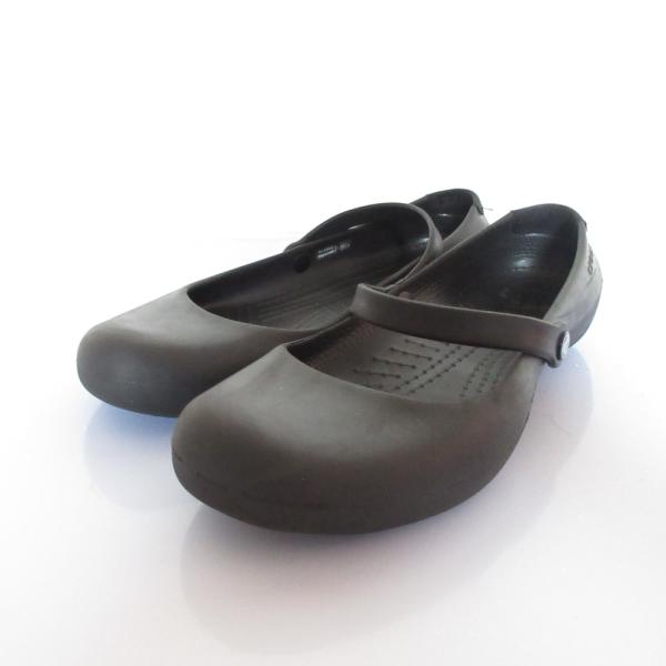 美品 Crocs クロックス アリスワーク メリージェーン シューズ