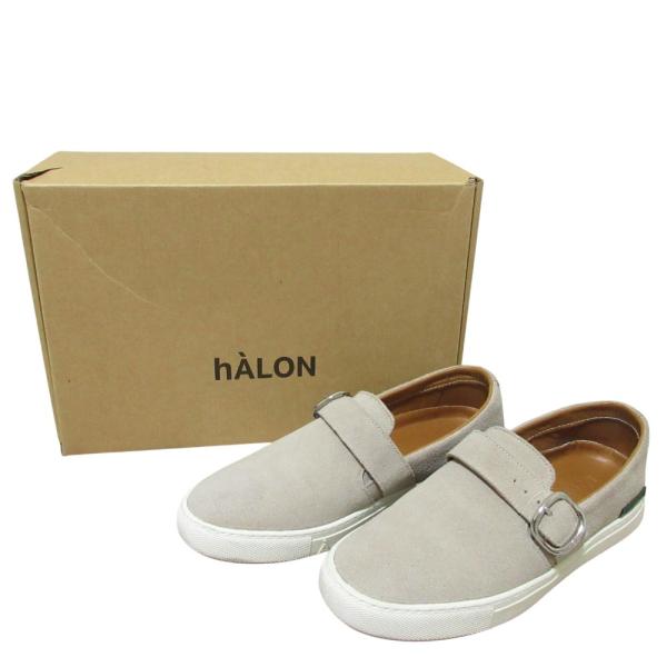hALONアーロン　バックジップ ハイカットスニーカー　ユナイテッドアローズ 美品 hALON アーロン ユナイテッドアローズ スウェード モンク 靴