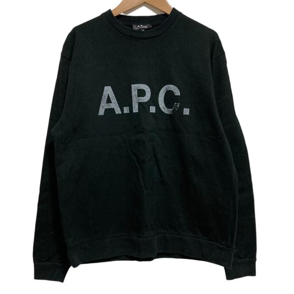 A.P.C. EDIFICE別注 スウェットライク ロングスリーブ M A.P.C.（アーペーセー） 良品 イエナ別注 ロゴプリント スウェット