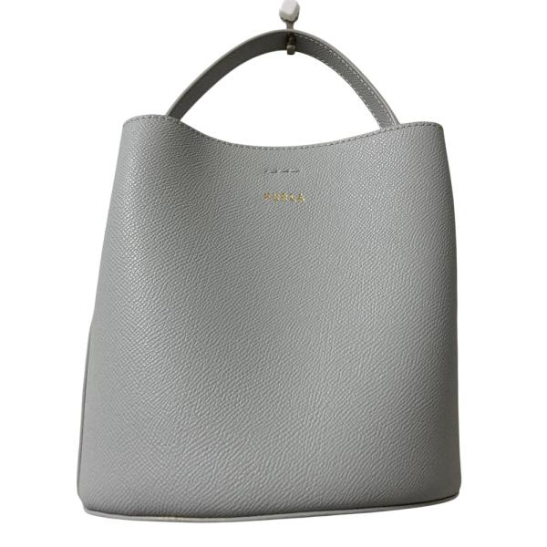 新品タグ付！2wayフルラのバッグ FURLA（フルラ） 2WAYバッグ ブルー系 青 手提げバッグ 巾着バッグ
