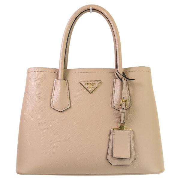 PRADA（プラダ） 新品同様 サフィアーノレザー トライアングルロゴ