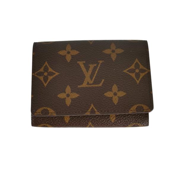 ルイヴィトン M62920 名刺入れ ブラウン  LOUIS VUITTON アンヴェロップ・カルト ドゥ ヴィジット モノグラム LOUIS VUITTON（ルイ・ヴィトン） 新品同様 アンヴェロップ カルト