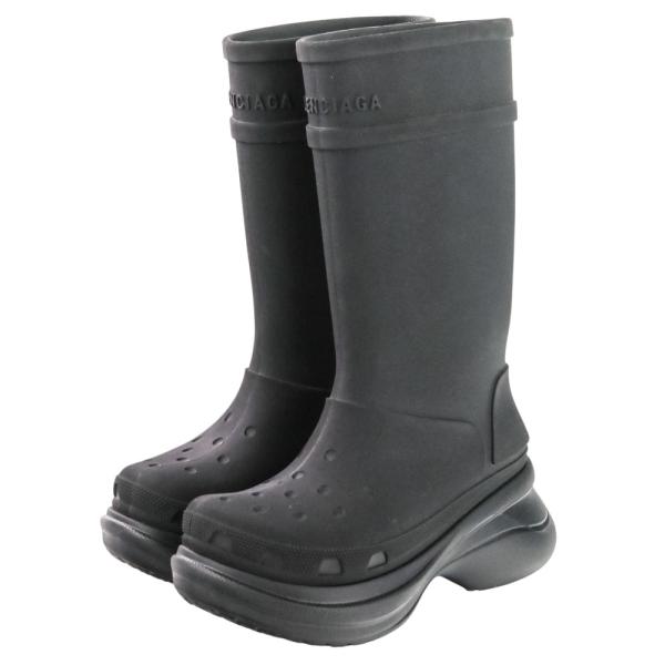 balenciaga crocs 36 ブーツ　バレンシアガ　クロックス BALENCIAGA（バレンシアガ） 新品同様 crocs クロックス コラボ ロング