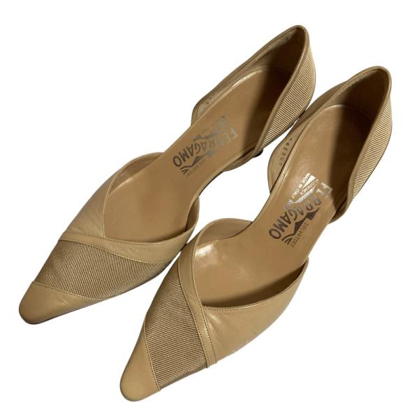 ⭐️未使用品⭐️　サルヴァトーレフェラガモ　パンプス　ポインテッドトゥ　オレンジ 美品 Salvatore Ferragamo サルヴァトーレフェラガモ ポインテッドトゥ