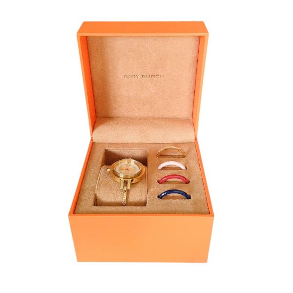 【希少】TORY BURCH トリーバーチ 腕時計 チェンジベゼルTBW4029 TORY BURCH（トリーバーチ） 良品 REVA チェンジベゼル アクセサリー