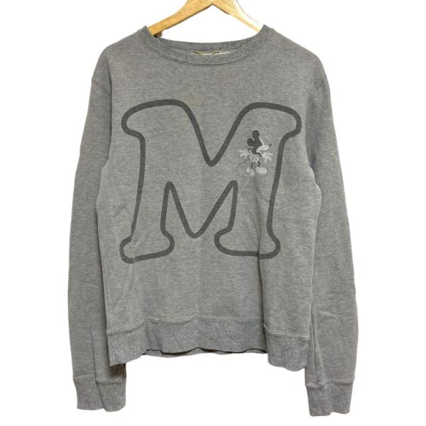 美品 23AW Deuxieme Classe ドゥーズィエムクラス ディズニー コラボ Shadow Mickey Sweat スウェット トレーナー グレー レディース 古着 中古 USED Deuxieme Classe（ドゥーズィエムクラス） 美品 23AW Deuxieme Classe