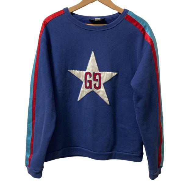 GUCCI（グッチ） 良品 STAR PATCHED LOGO SWEAT CREW トレーナー