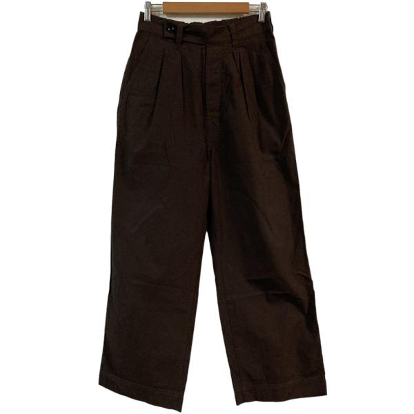 MHL マーガレットハウエル コットンパンツ I 日本製 ハイウエスト 美品 MHL.（エムエイチエル） 美品 MHL. MARGARET HOWELL マーガレット