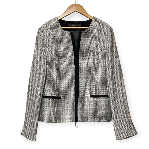 Reflect（リフレクト） 美品 ノーカラー ツイードジャケット 大きい