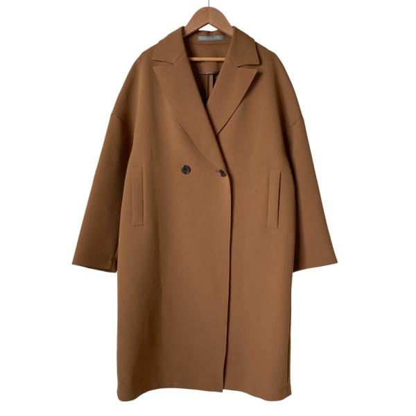 はるです！セオリーリュクス　オーバーサイズ　ダブルブレストチェスターコート theory luxe（セオリーリュクス） 良品 ダブルブレスト チェスター