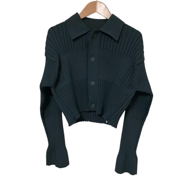 CFCL FLUTED CROPPED SHIRT CARDIGAN ブラック CFCL（シーエフシーエル） 美品 FLUTED CROPPED SHIRT CARDIGAN