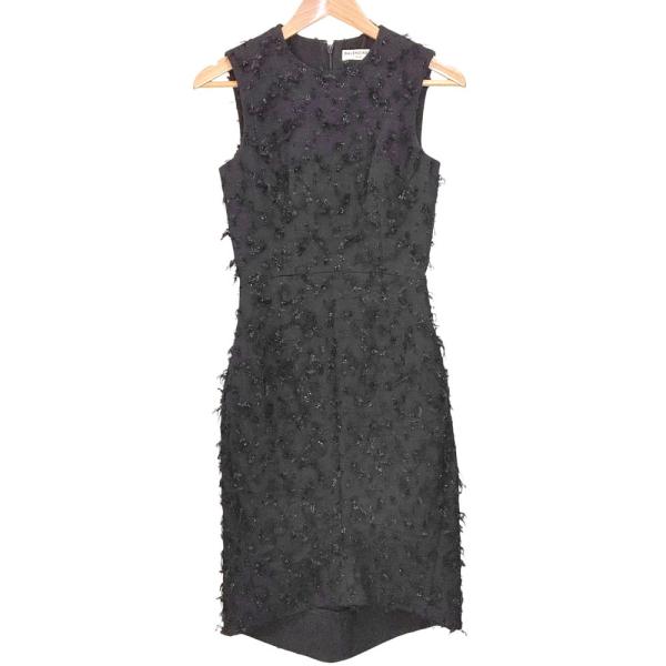 BALENCIAGA（バレンシアガ） 美品 ツイード ノースリーブ ドレス