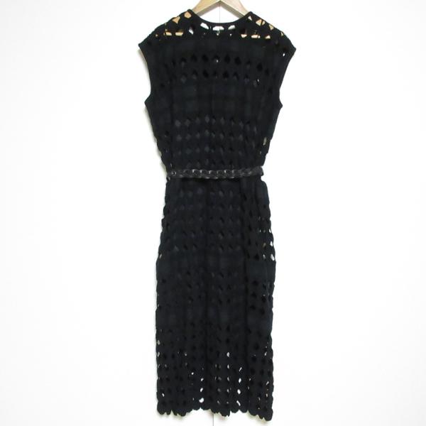 アキラナカ Yvonne dress レースワンピース ブラック 36 美品 AKIRANAKA アキラナカ COTTON LACE DRESS レースドレス