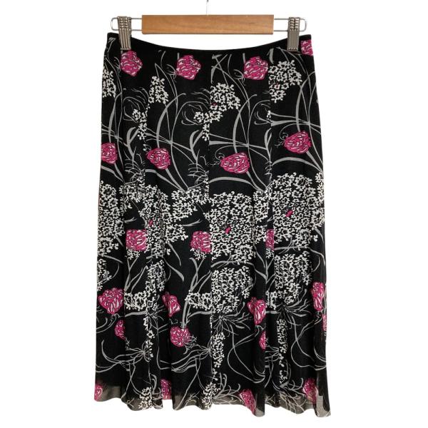 VIVIENNE TAM（ヴィヴィアンタム） 美品 ロータスプリント ひざ丈