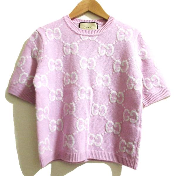 GUCCI（グッチ） 美品 GGインターシャ ショートスリーブニット 772888