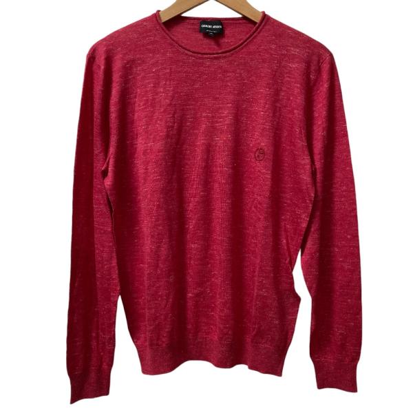 GIORGIO ARMANI 美品 22SS ジョルジオアルマーニ ロゴ刺繍 カシミヤ