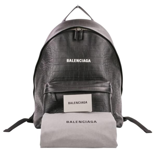 BALENCIAGA（バレンシアガ） 良品 EVERYDAY BACKPACK クロコ型押し
