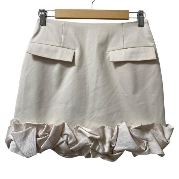 スカート Her lip to Volant Mini Skirt S ecru 未使用 25AW Her lip to ハーリップトゥ Volant Mini Skirt ミニ
