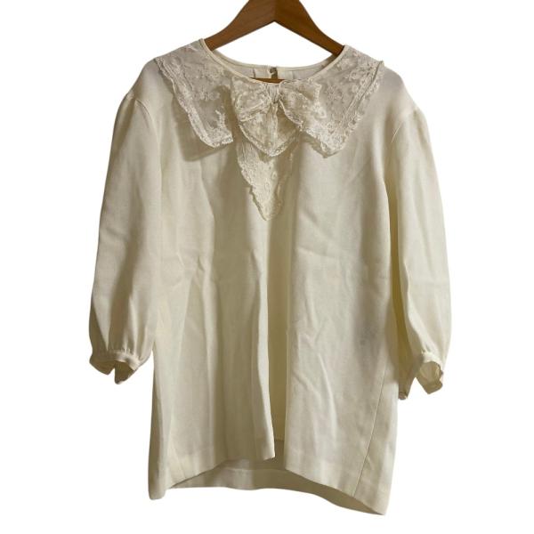 INGEBORG（インゲボルグ） 美品 フロントレース リボン ブラウス 