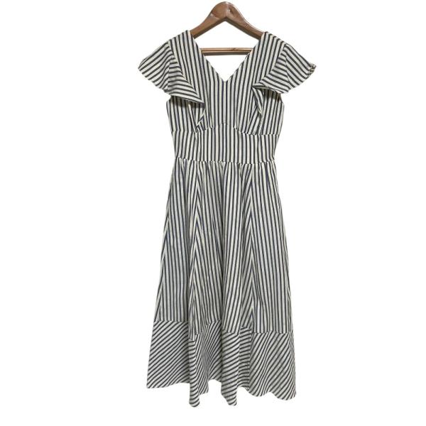 ワンピース Herlipto Kerry Striped Ruffle Dress 美品 Herlipto ハーリップトゥ Kerry Striped Ruffle Dress ワンピース