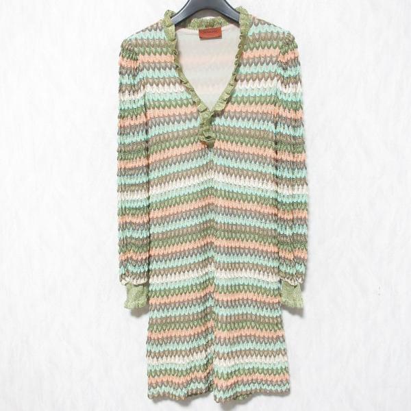 MISSONI（ミッソーニ） 美品 フリルカラー ニットワンピース 142667