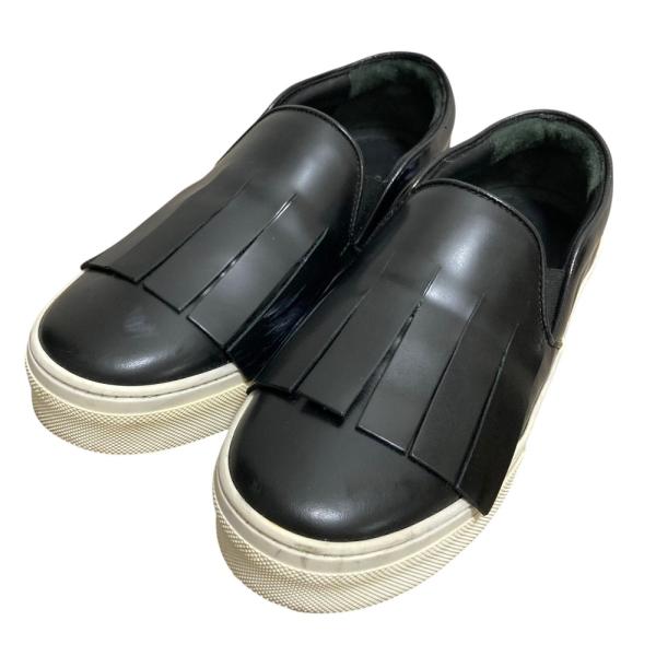 CELINE（セリーヌ） 良品 フリンジ レザー スリッポン スニーカー