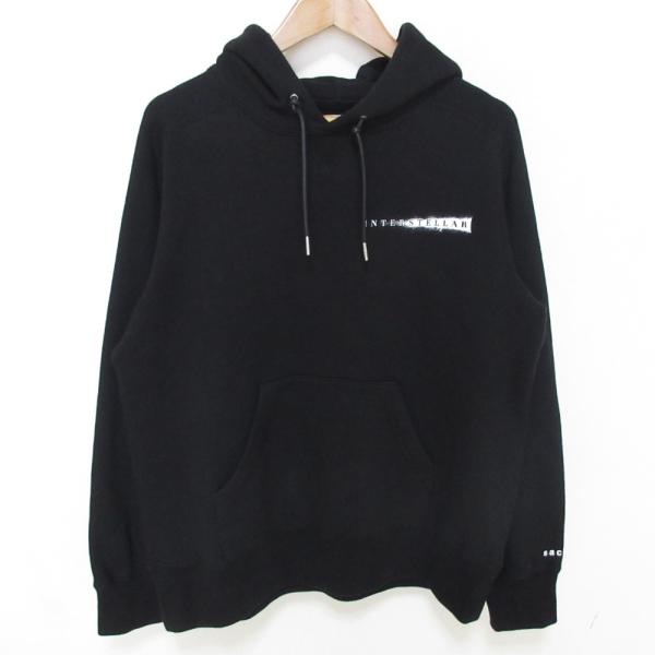 美品 23AW sacai サカイ interstellar Hoody スウェットパーカー 23-0575S サイズ1 ブラック メンズ 古着 中古 USED kigaeru_352135015020