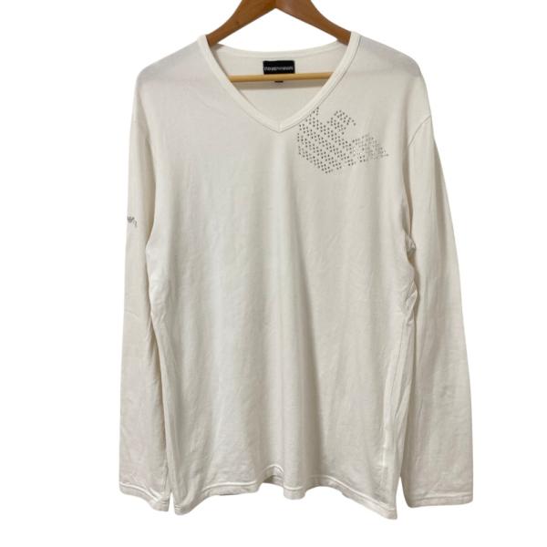 EMPORIO ARMANI エンポリオアルマーニ ラインストーンロゴ ロング