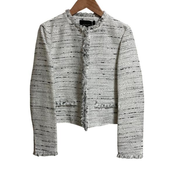 ユナイテッドアローズ　ファンシーツイードノーカラージャケット　36 UNITED ARROWS（ユナイテッドアローズ） 未使用 カラミ ファンシー