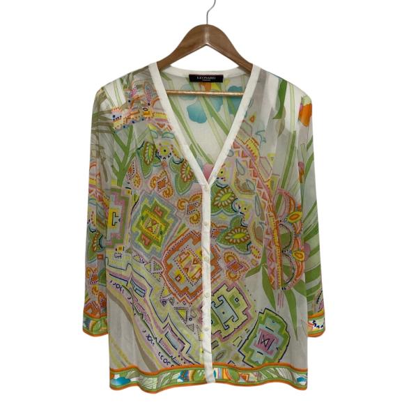 LEONARD FASHION 美品 レオナールファッション フラワープリント