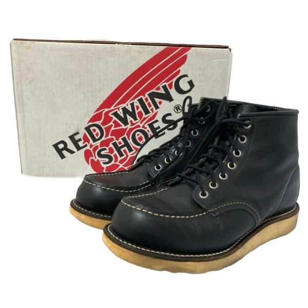 Red Wing モックトゥ ワークブーツ ブラック 8179 良品 RED WING レッドウィング モックトゥ ワークブーツ 8179 サイズ7
