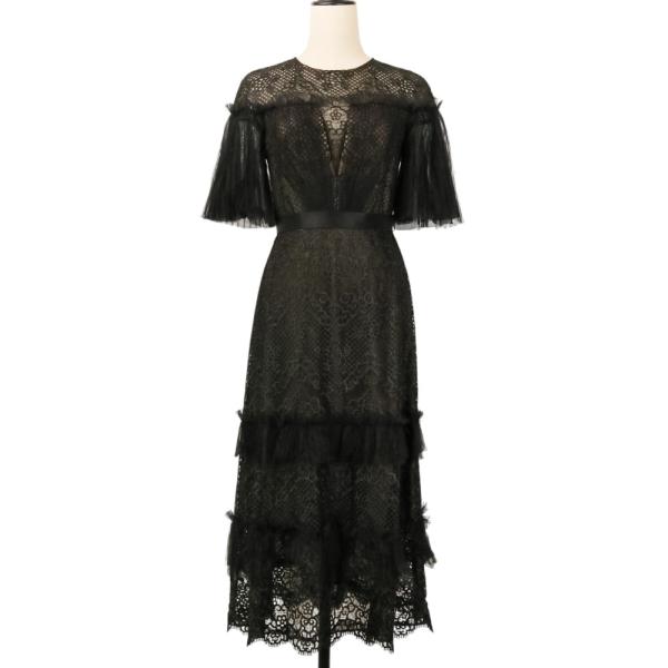 Tadashi Shoji 美品 タダシショージ プリーツ レース フレアスリーブ