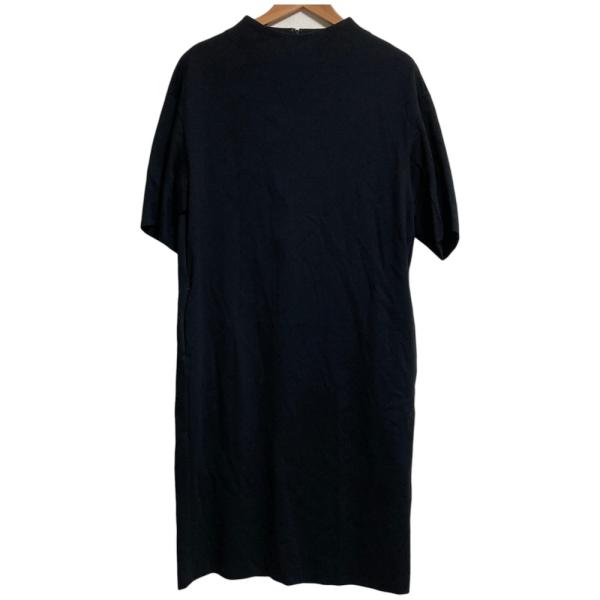 美品 DRESSTERIOR ドレステリア ハイネック ショートスリーブ ワンピース サイズ38 ブラック レディース 古着 中古