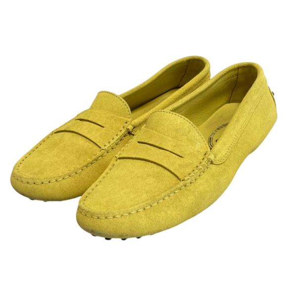 良品 TOD'S トッズ スエード ドライビングシューズ コインローファー