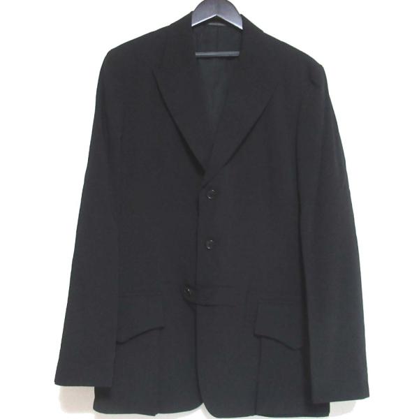 B*K様 ヨウジヤマモト　プールオム　ジャケット　黒　サイズ5 HF-J05-1 Yohji Yamamoto POUR HOMME 美品 ヨウジヤマモトプールオム 3B