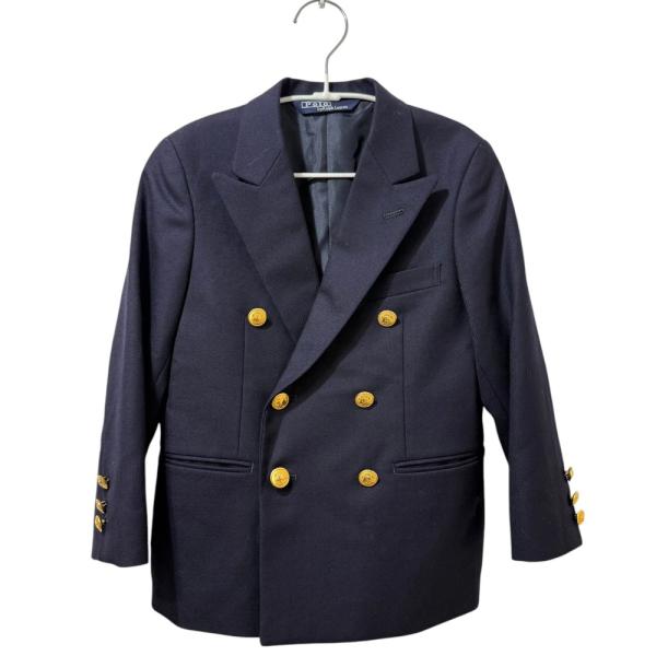 美品 POLO RALPH LAUREN ポロラルフローレン 金ボタン ダブル 紺