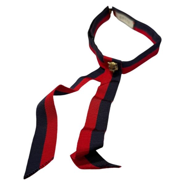 GUCCI（グッチ） 美品 キャットヘッド付き リボンチョーカー