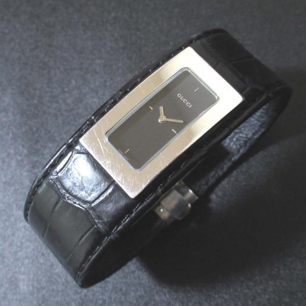 美品稼働品グッチGUCCI バングルウォッチ ブラック本物 グッチ GUCCI 腕時計 レディース トワール バングルウォッチ