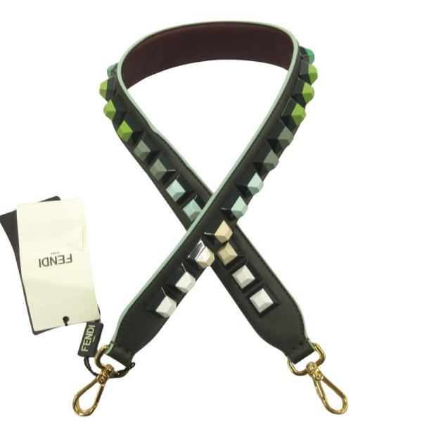 未使用品 フェンディ ストラップ ユー スウェード レザー レッド系  