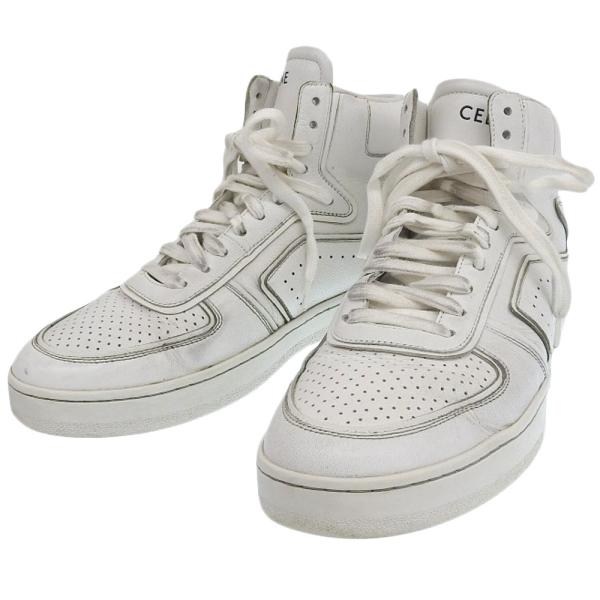 CELINE（セリーヌ） 良品 CT-01 レザー ハイトップ スニーカー