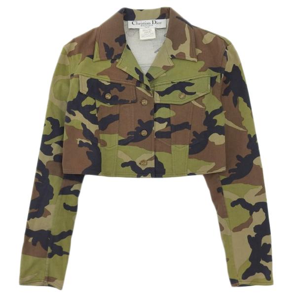 Christian Dior ジョンガリアーノ期 迷彩 カーディガン 40 Christian Dior（クリスチャン・ディオール） 美品 ガリアーノ期