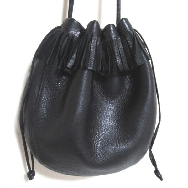 Aeta 良品 アエタ レザー 巾着 フリンジ ショルダーバッグ