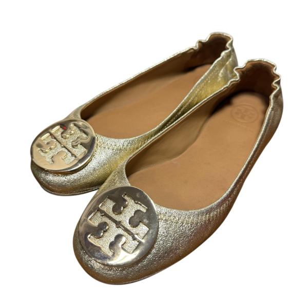 TORY BURCH（トリーバーチ） 美品 レザー フラットパンプス バレエ