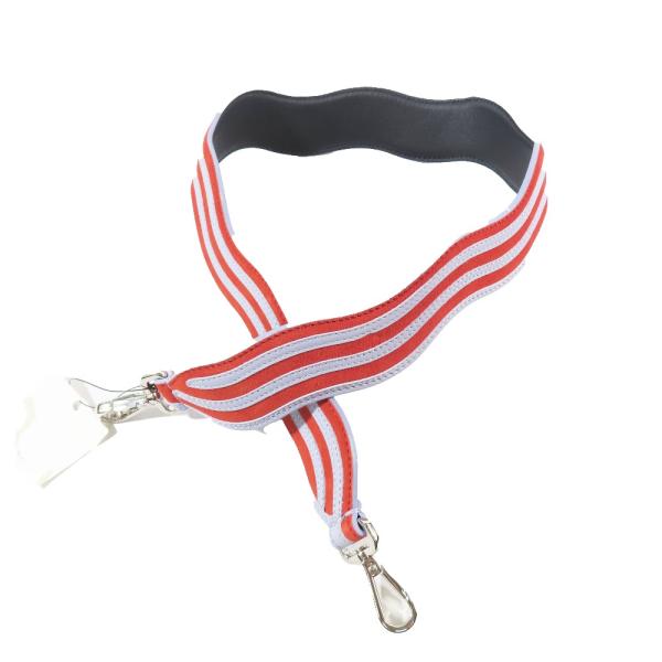 FENDI 未使用 フェンディ ストラップユー ウエーブストライプ レザー  