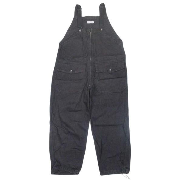 美品 niko and  ニコアンド ブラックデニム オーバーオール