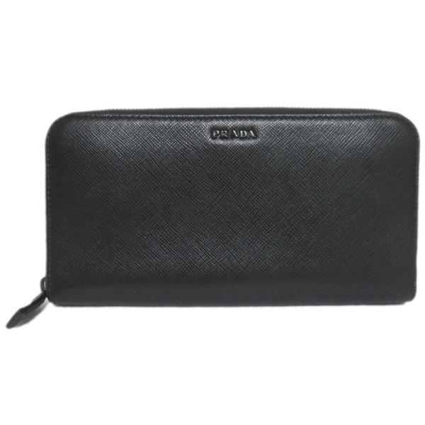 PRADA（プラダ） 美品 サフィアーノレザー ラウンドジップ ロング