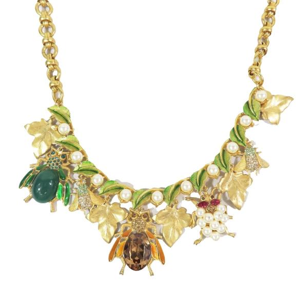 DOLCE&GABBANA 新品同様 ドルチェアンドガッバーナ 昆虫 リーフ 葉